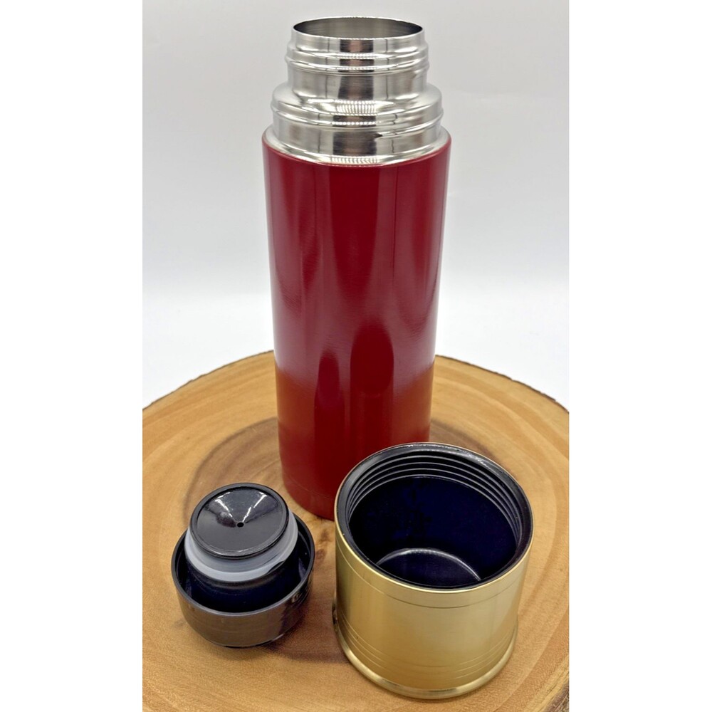 12 Gauge Shotgun Shell Thermo Bottle Insulated Travel Thermos Red 32oz